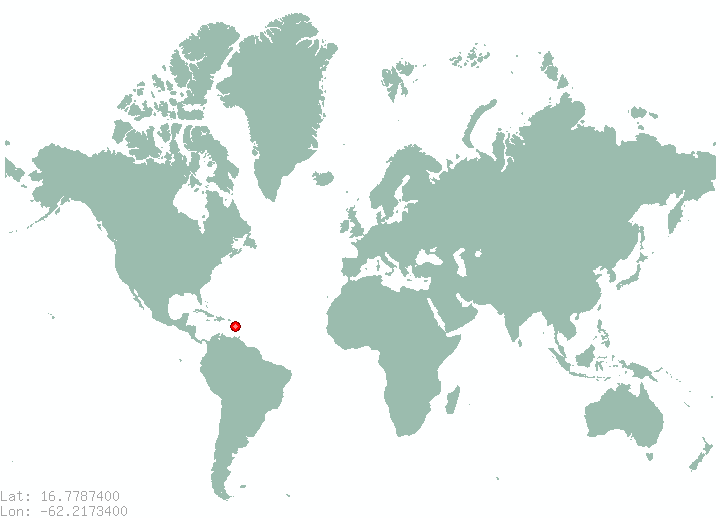 Virgin Islands in world map
